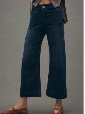 Maeve Wide-Leg Crop Jeans